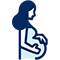 Drawing of pregnant woman