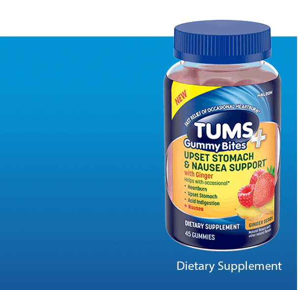 TUMS+ Upset Stomach & Nausea Support* Ginger Berry product
