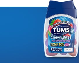 TUMS Chewy Bites 8 Count Assorted Berries 