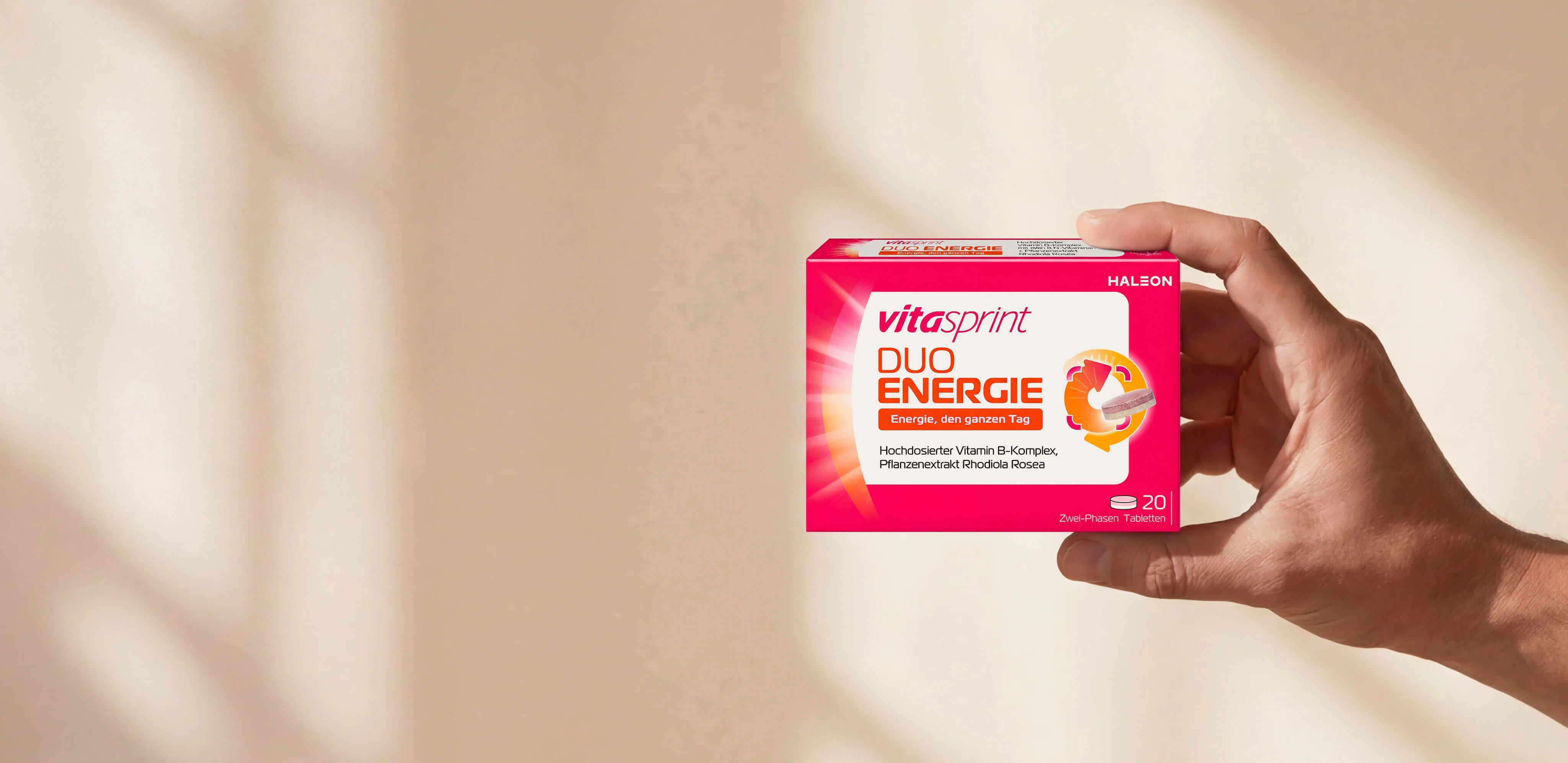 Vitasprint Duo Energie Nahrungsergänzung mit Vitamin‑B‑Komplex und Rhodiola Rosea