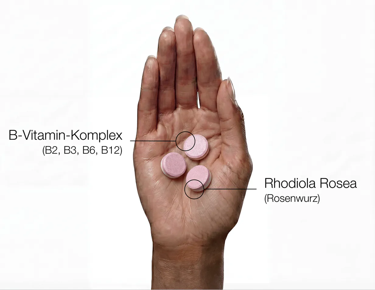 Vitasprint Duo Energie mit Vitamin‑B‑Komplex und Rhodiola Rosea als Inhaltsstoffe