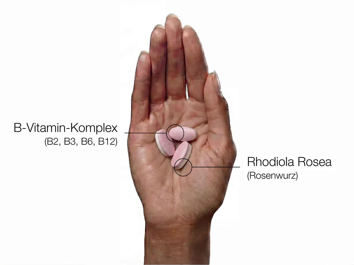 Vitasprint Duo Energie mit Vitamin‑B‑Komplex und Rhodiola Rosea als Inhaltsstoffe