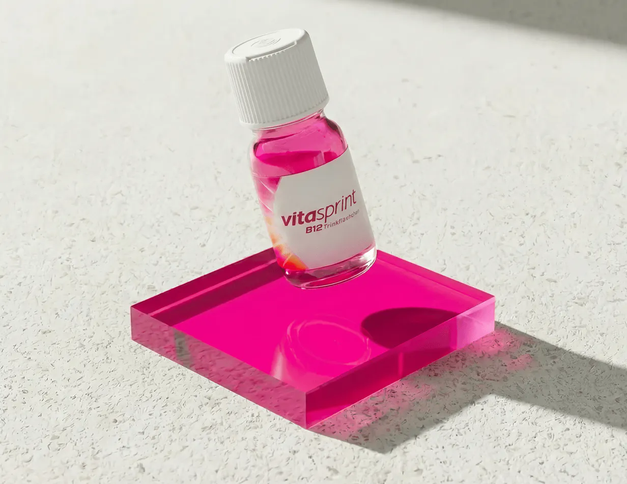 Vitasprint B12 Trinkfläschchen mit hochdosiertem Vitamin B12 zur Unterstützung des Energiestoffwechsels