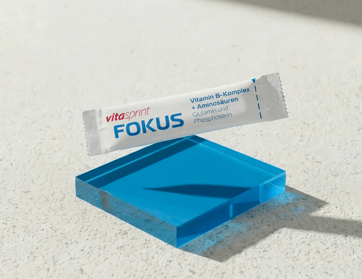 Vitasprint Fokus Direktstick mit B‑Vitaminen, Glutamin und Phosphoserin