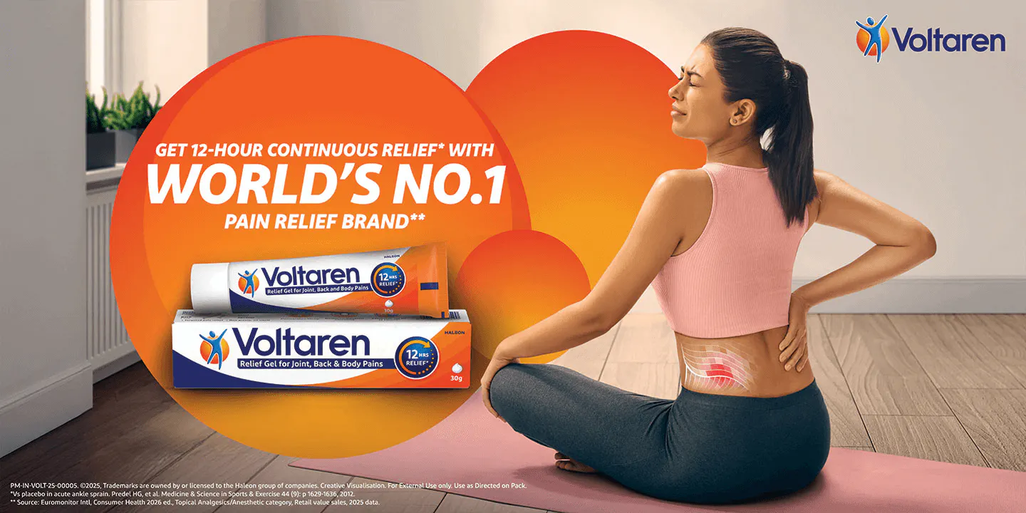A woman with back pain