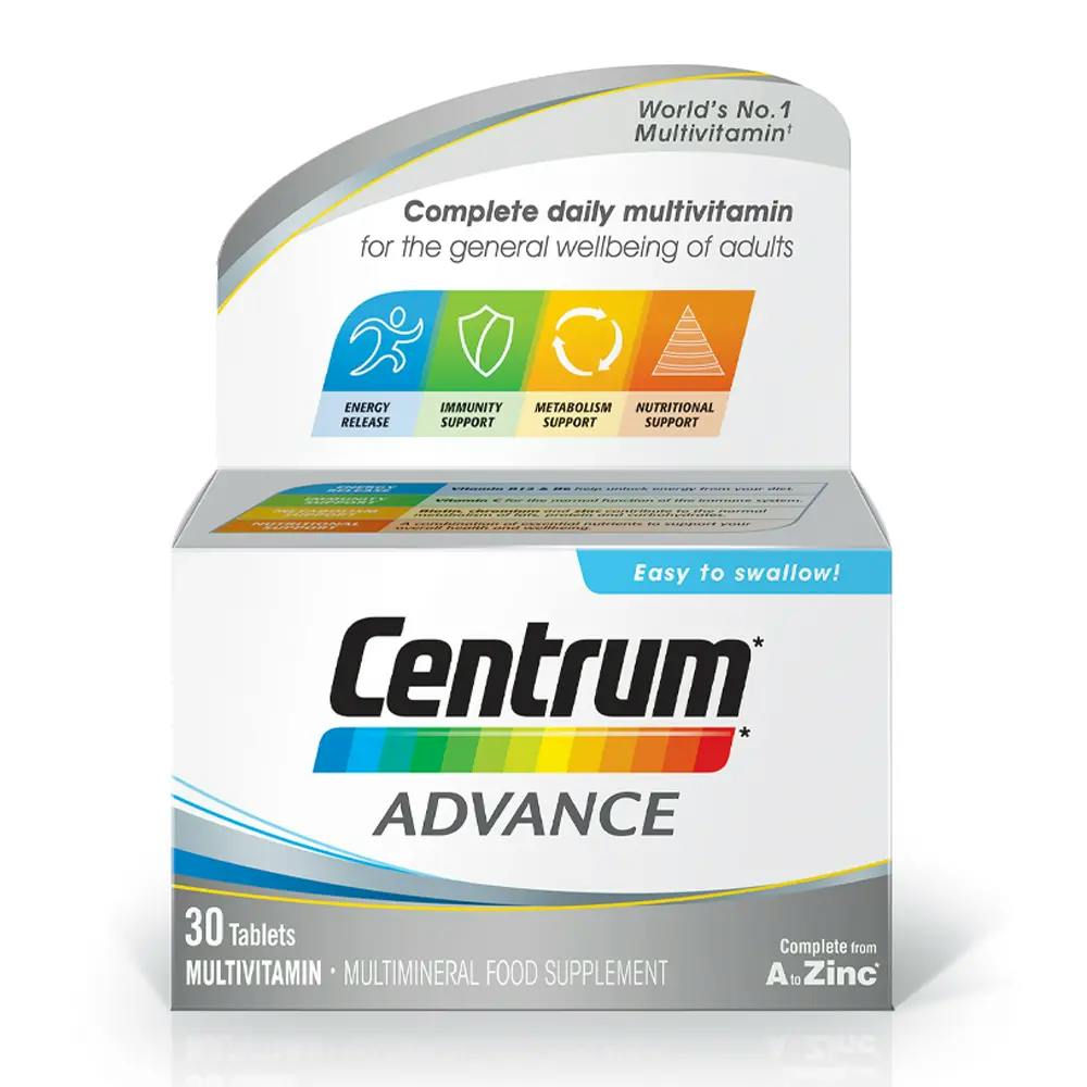 Bottle of centrum advance 30s 