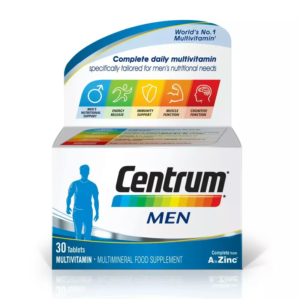 Box of Centrum Men multivitamins
