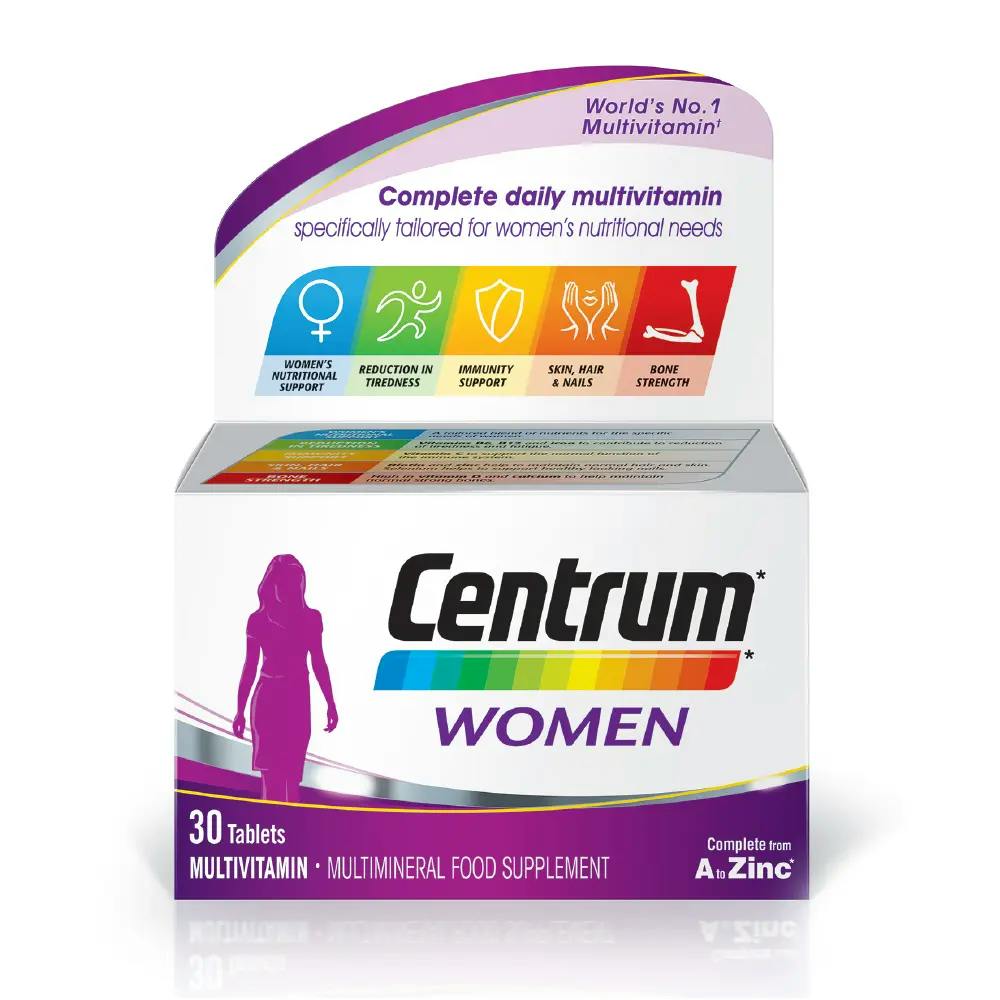 Box of Centrum Women multivitamins
