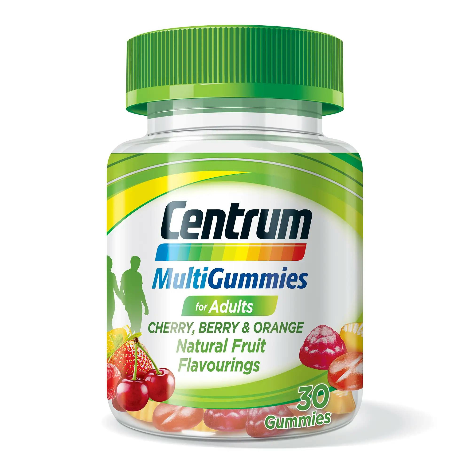 Bottle of centrum MultiGummies vitamins