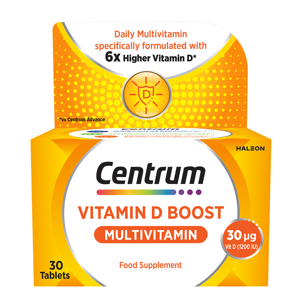 Box of Centrum Vitamin D Boost multivitamins