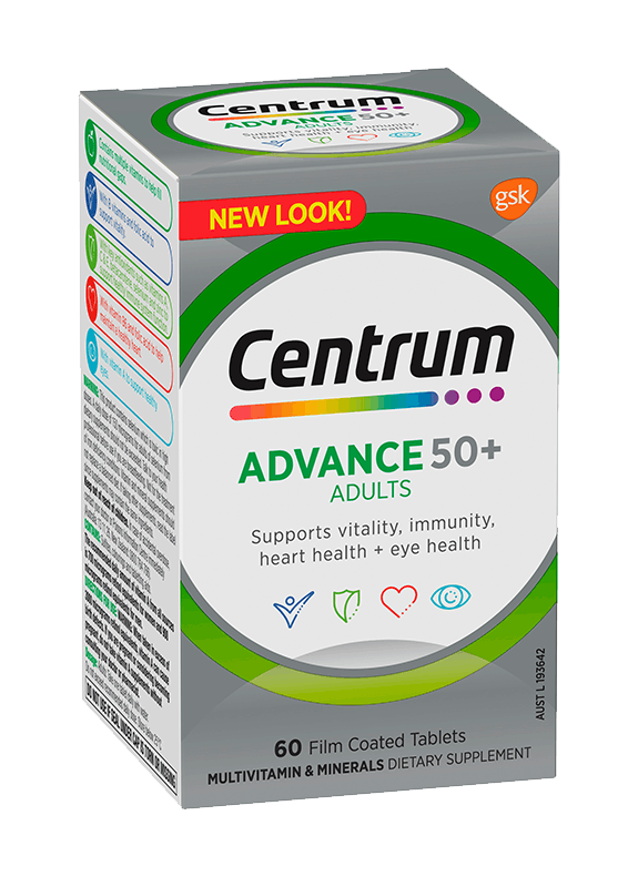 Advance 50+ Seniors Multivitamin Tablets | Centrum AU