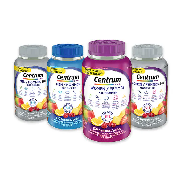 Centrum multivitamin products displayed together