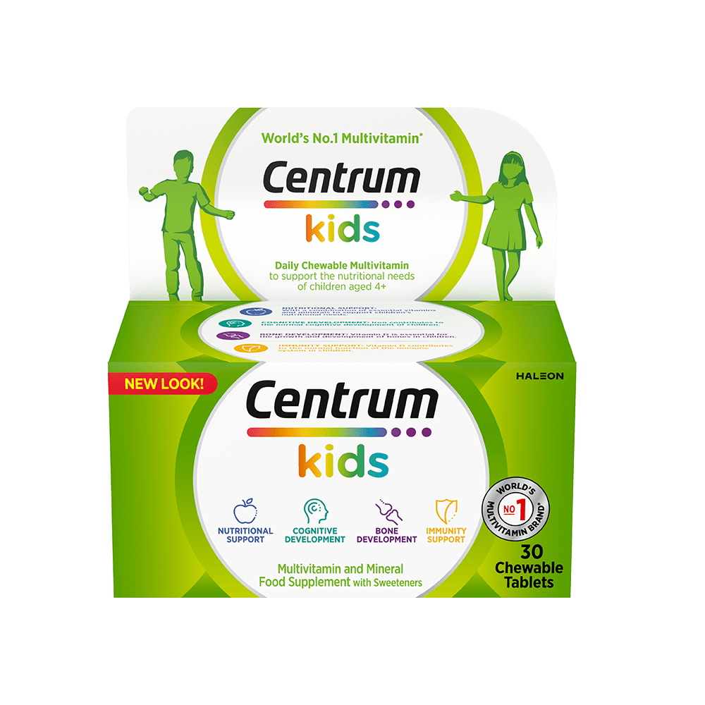 Bottle of Centrum Kids multivitamins 