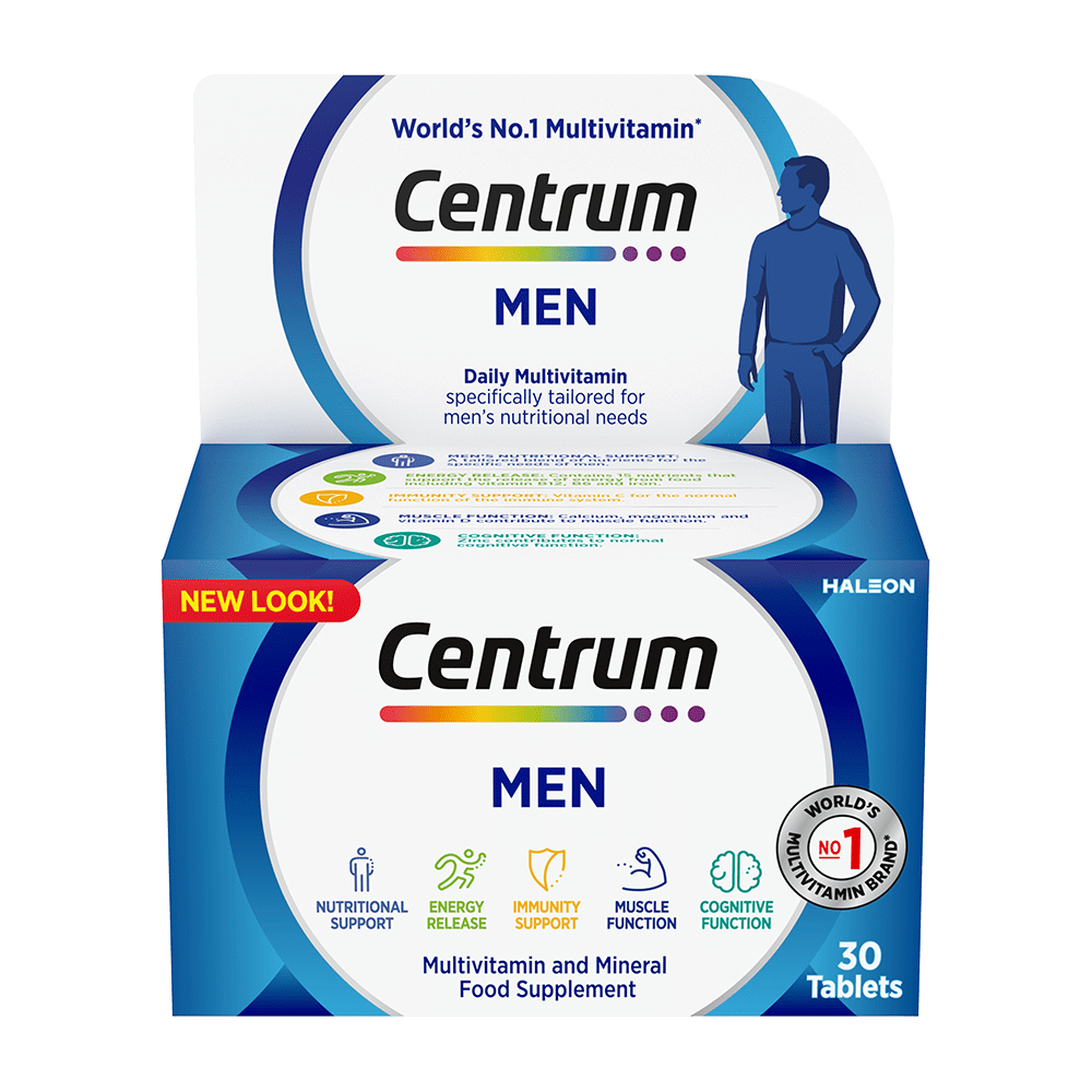 Box of Centrum Men multivitamins