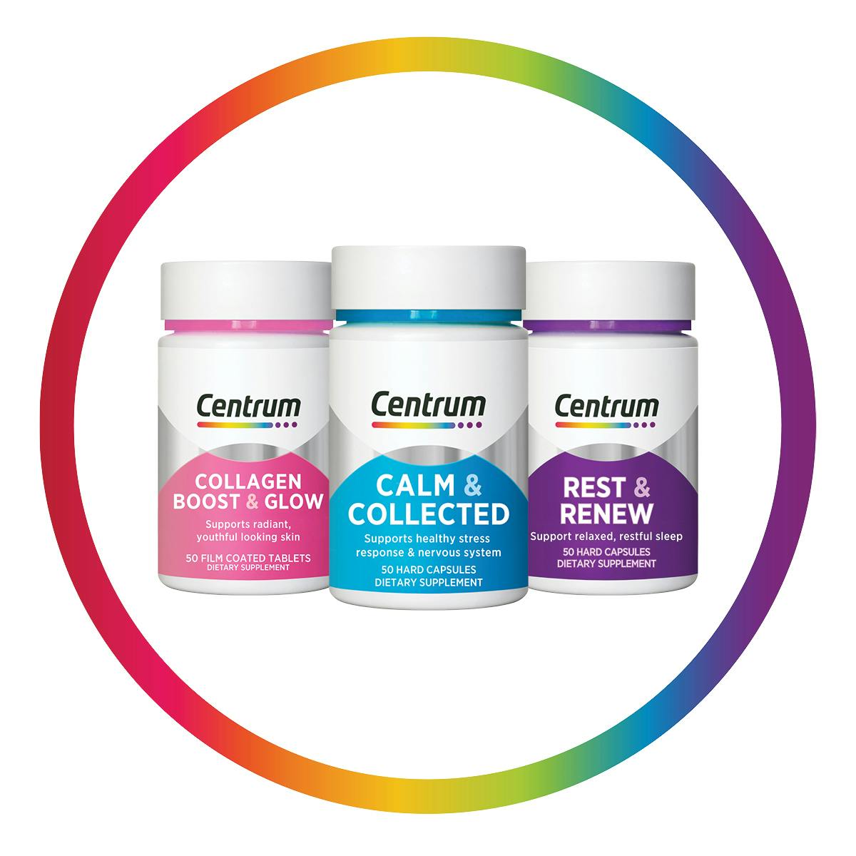 Centrum Range 50s Energise Collagen Immune