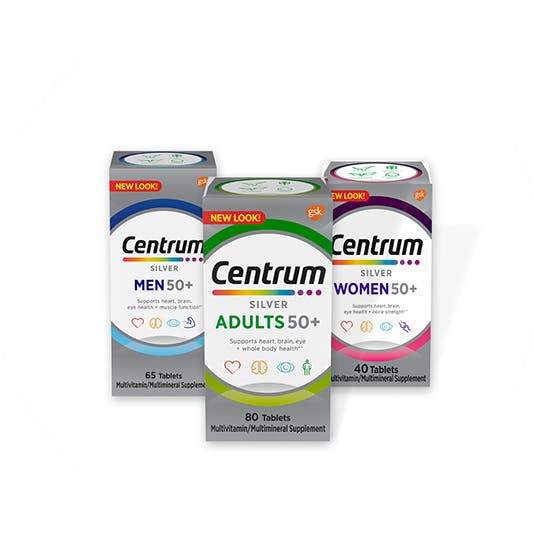 Centrum Silver Adult, Men and Women Packaging