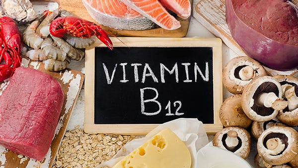 Meats, mushrooms, oats and dairy that contain vitamin b12