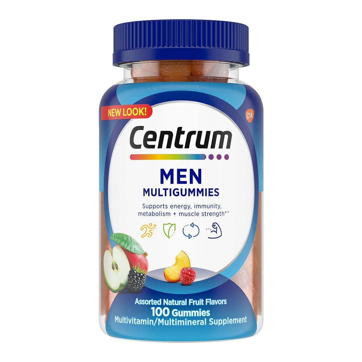 Bottle of centrum MultiGummies for men vitamins2
