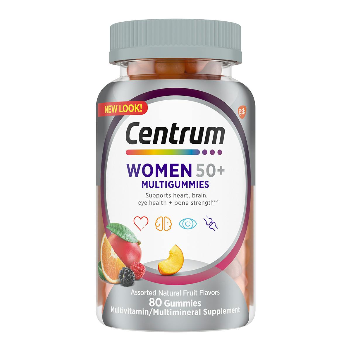 Bottle of Centrum MultiGummies Women 50plus