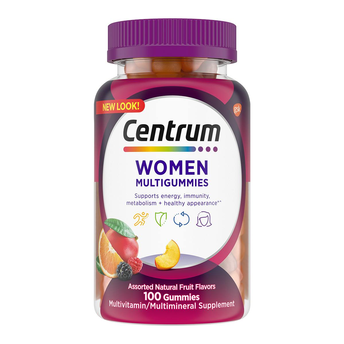 Bottle of Centrum MultiGummies Women vitamins