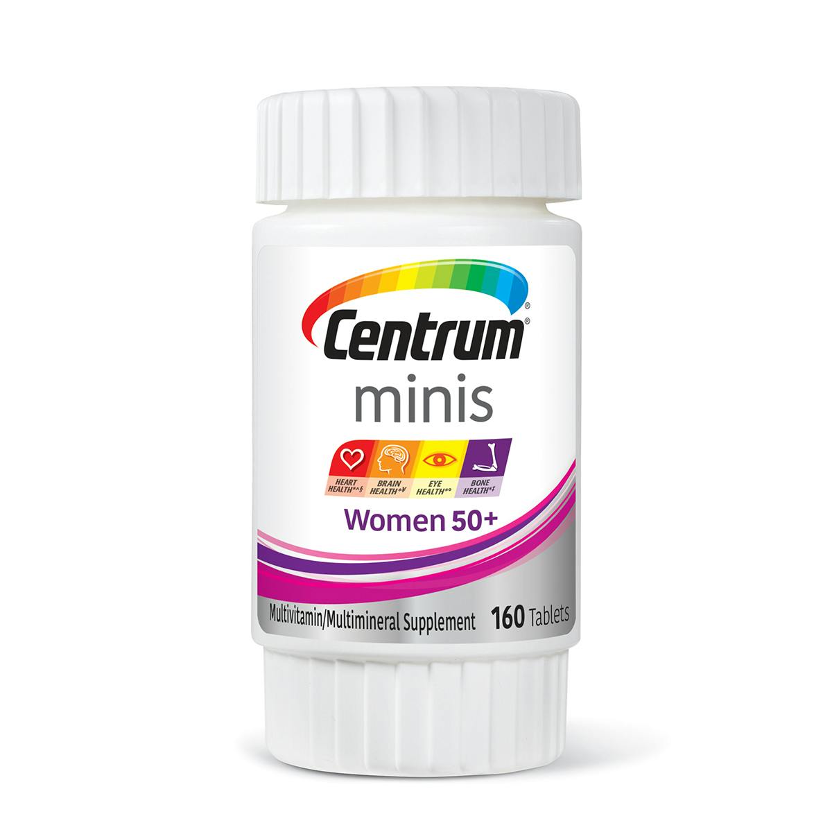 Bottle of Centrum Minis Women 50plus multivitamins