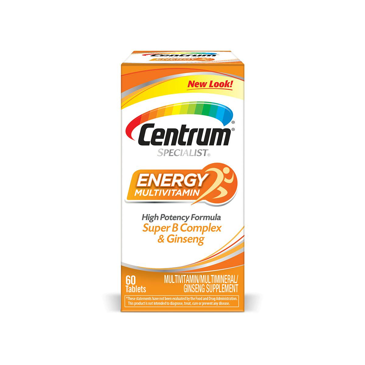 Box of Centrum Specialist Energy multivitamins