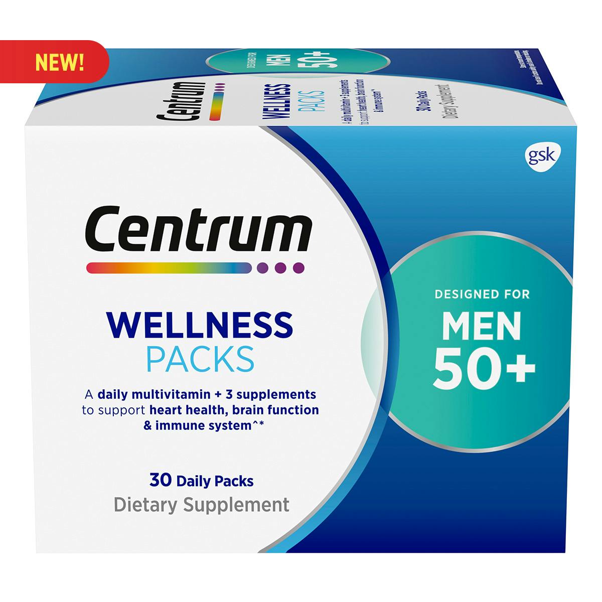 Centrum Daily Vitamin Packs Men 50+