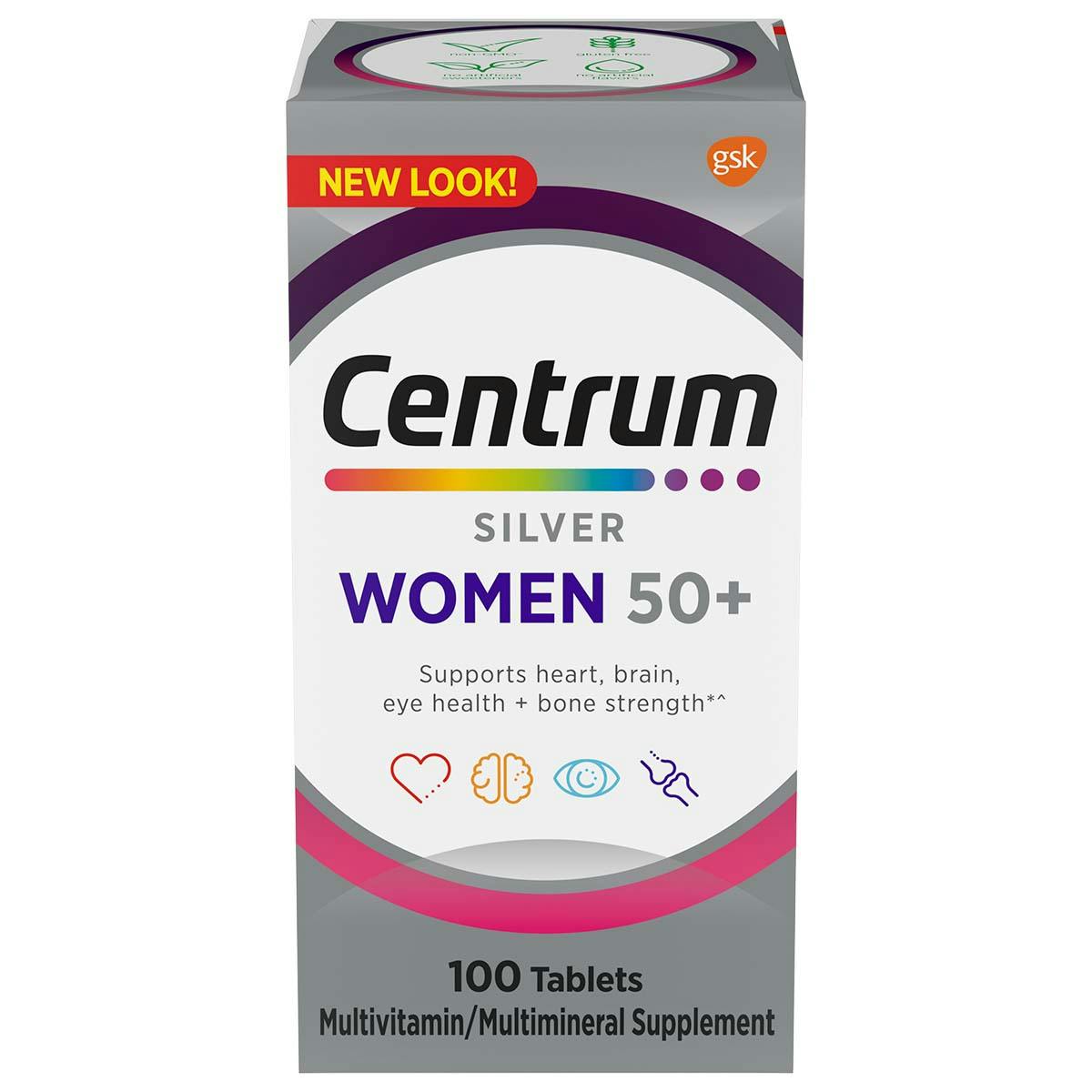 Box of Centrum Silver Women 50+ Multivitamins