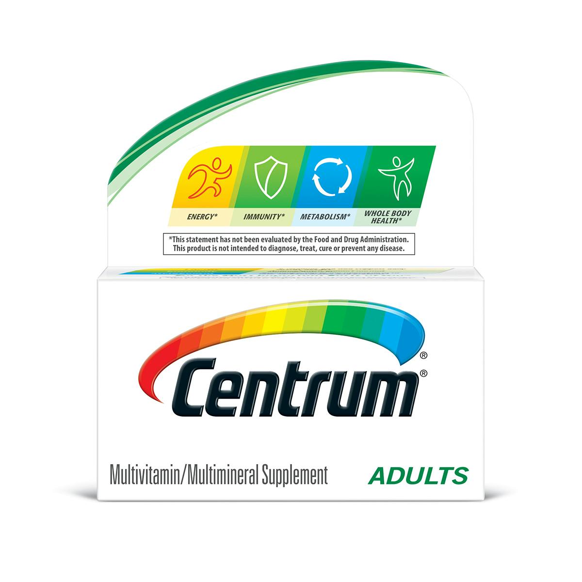 previous packaging Centrum Adults multivitamins - previous packaging