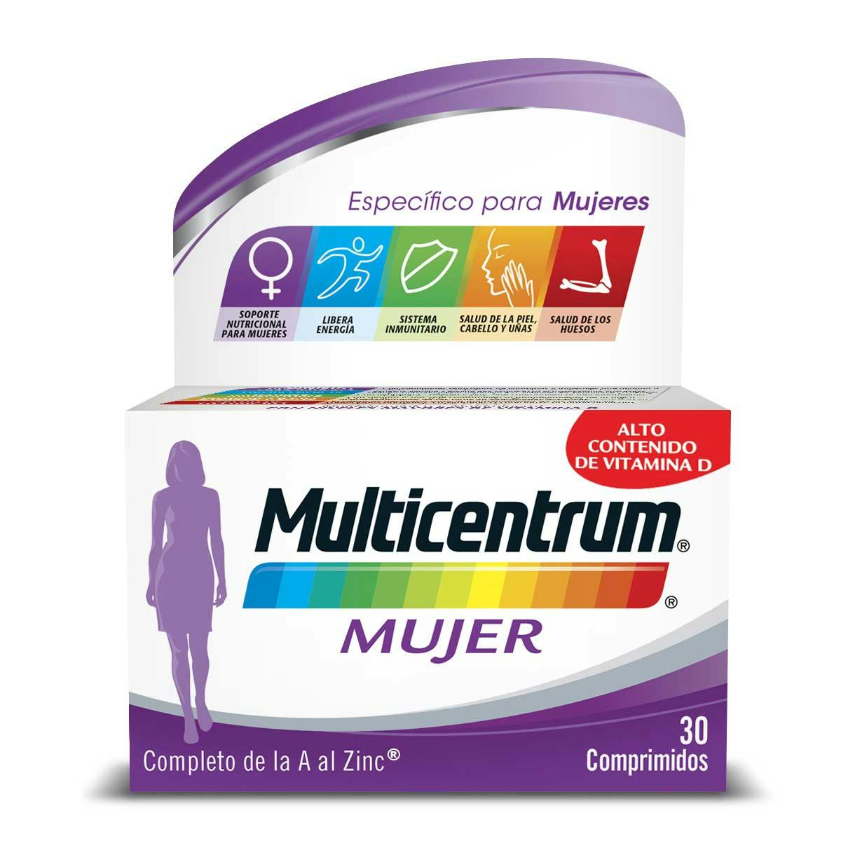 Bote Multivitaminas para Mujer - Multicentrum 