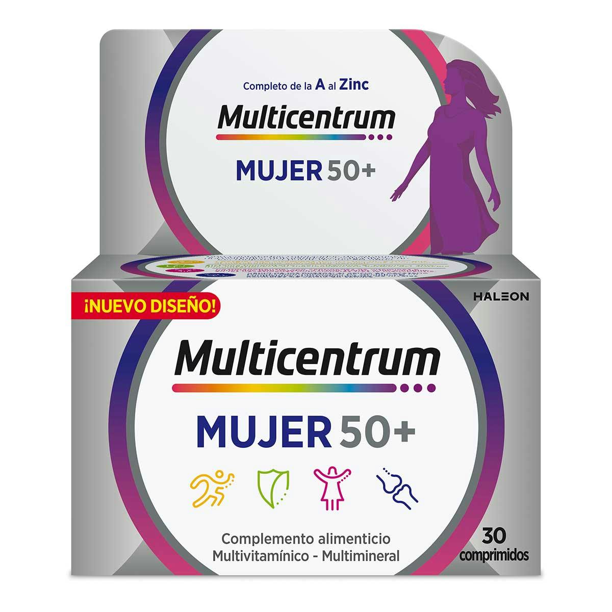 Multivitaminas Mujer 50+ - Multicentrum 