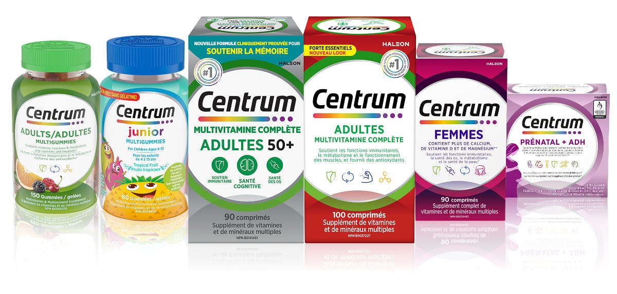 Gamme de multivitamines Centrum
