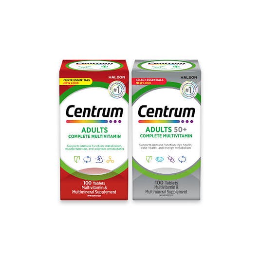 Multivitamines Centrum Adultes et Centrum Adultes 50+