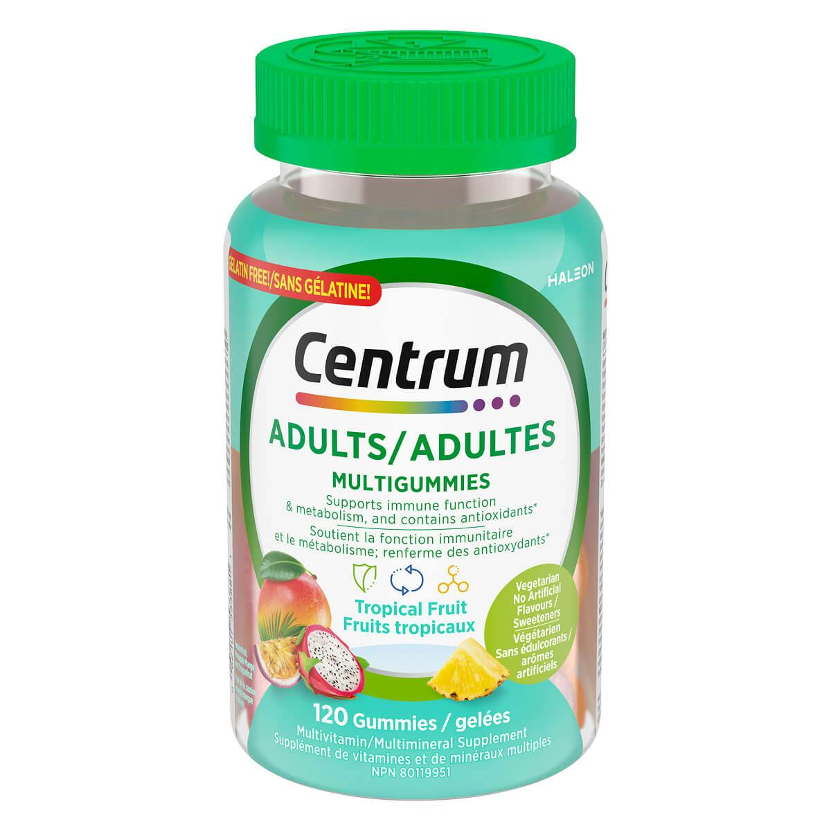 MultiGummies Centrum aux fruits tropicaux pour adultes