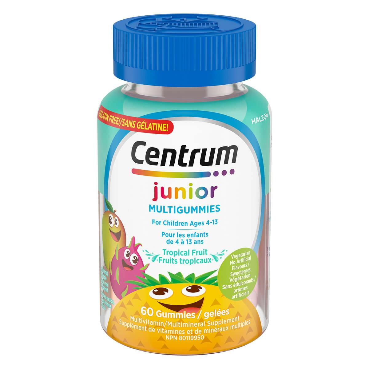 MultiGummies Centrum Junior aux fruits tropicaux