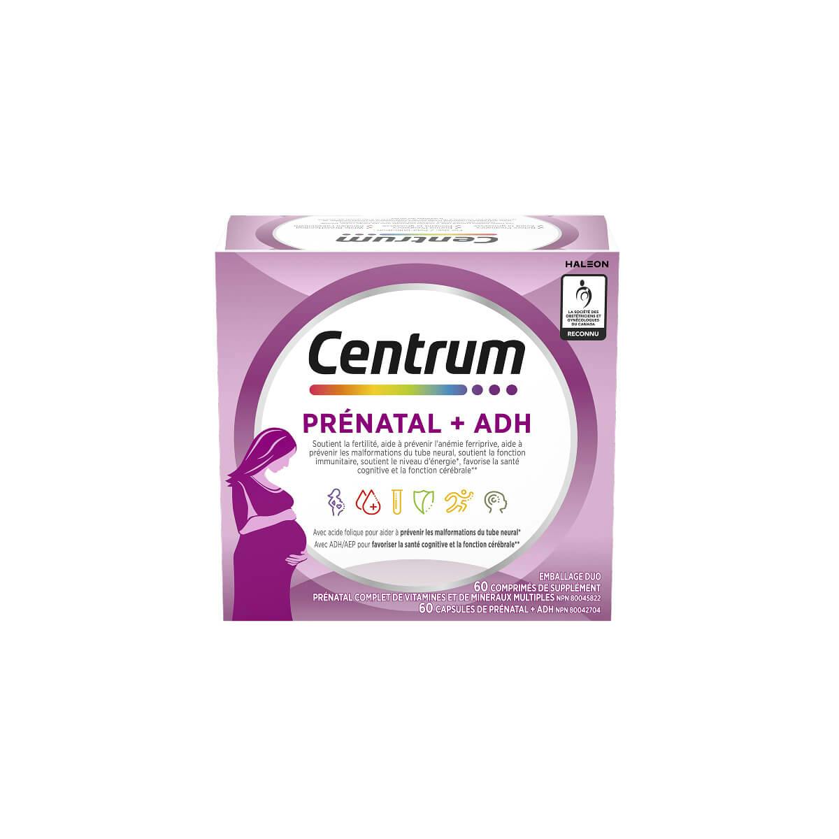 Centrum prénatal + ADH