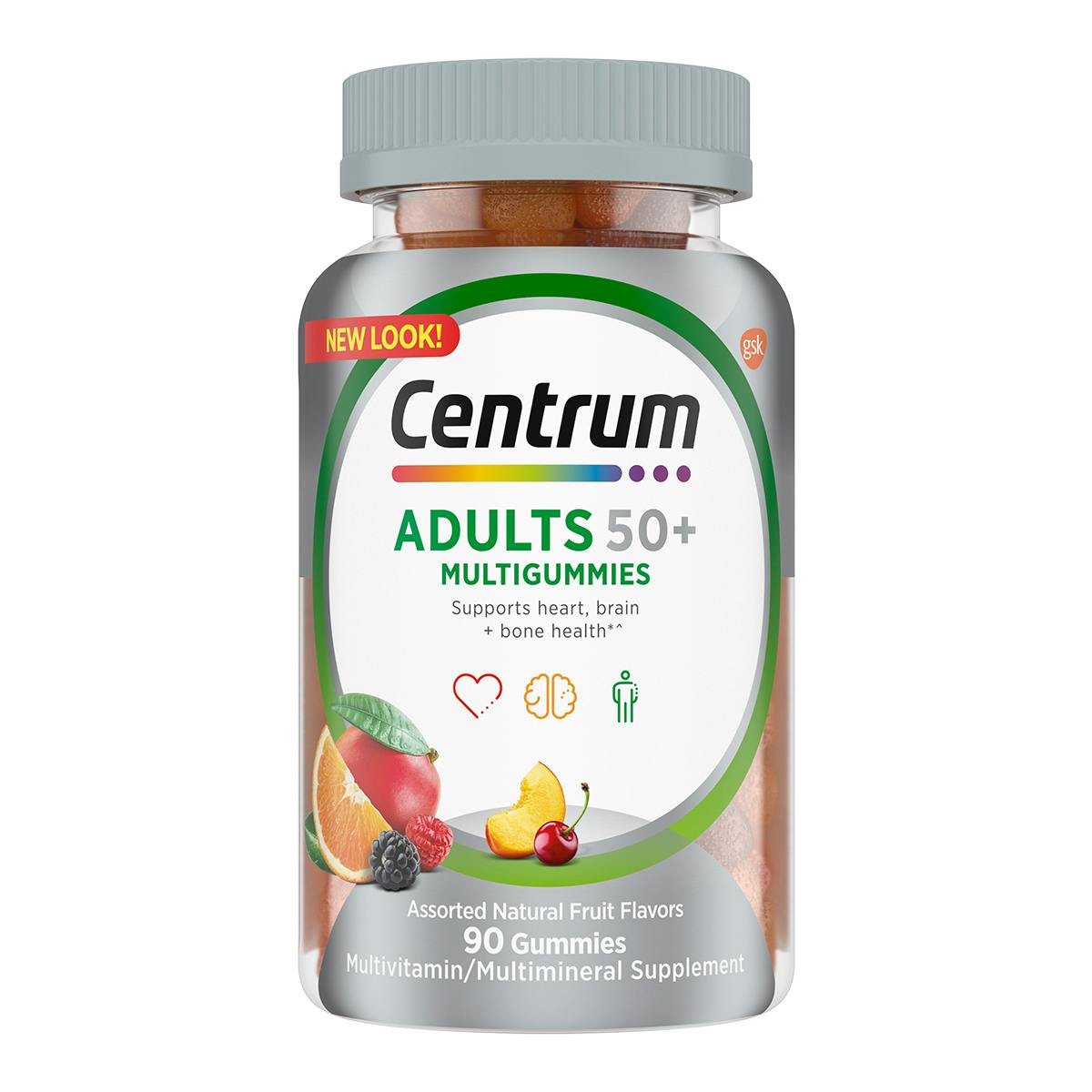 Bottle of MultiGummies Adult 50plus vitamins Bottle of MultiGummies Adult 50plus vitamins
