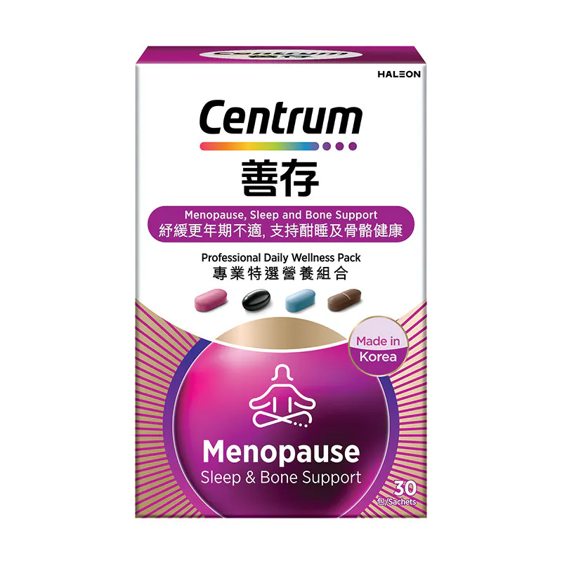 「善存」專業特選營養組合-紓緩更年期不適,支持酣睡及骨骼健康 