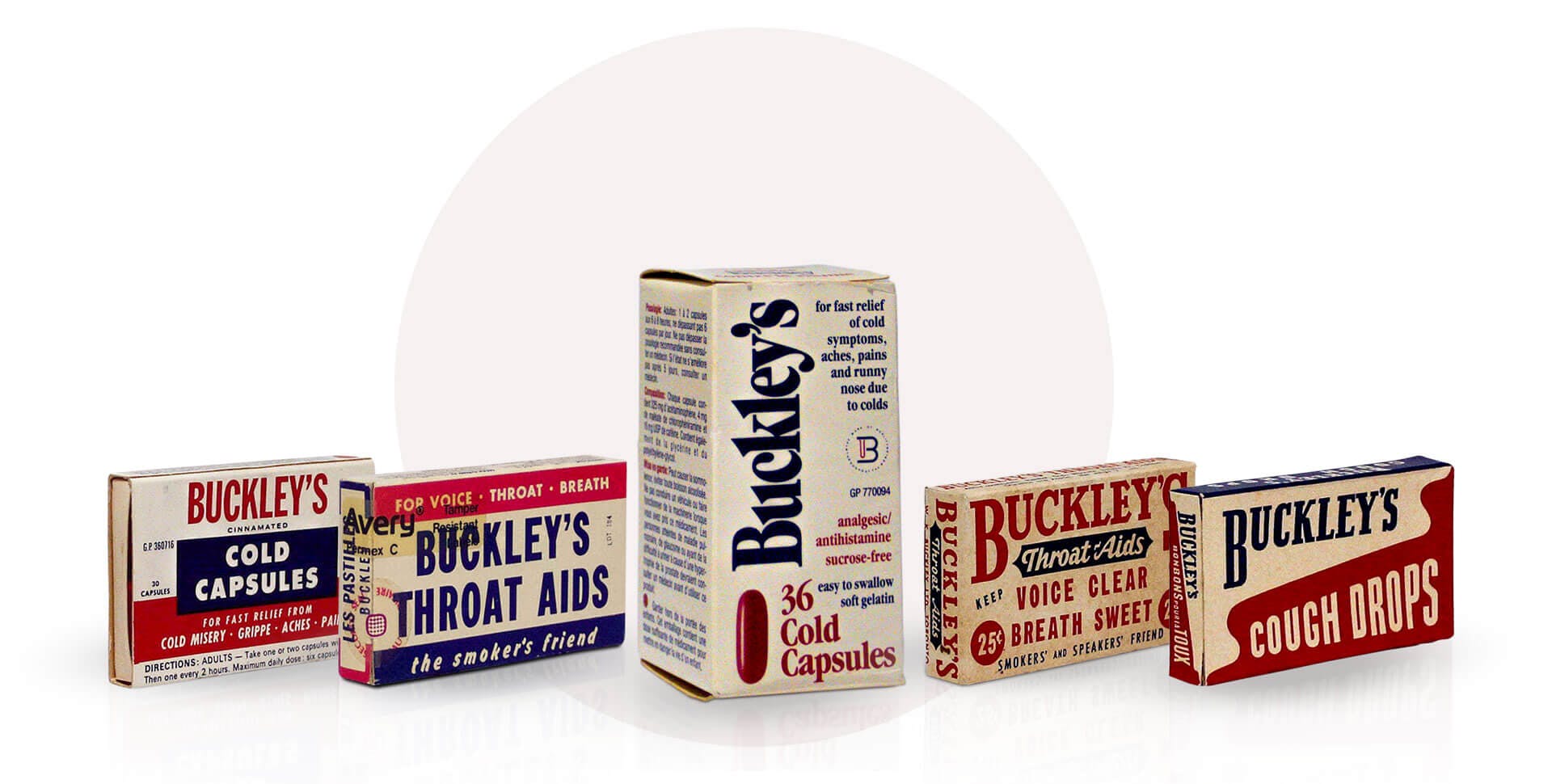 Vintage Packages of Buckley's Pills