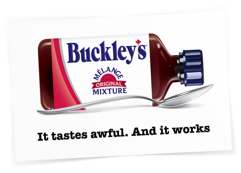 Bottle of Buckley's Original Mixture