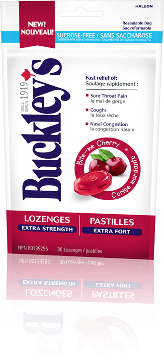 Bag of Buckley's Lozenges Bite-me Cherry