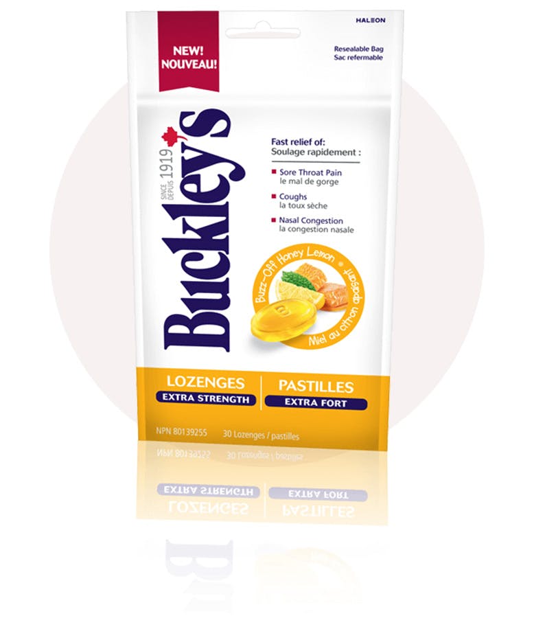Emballage de Pastilles Buckley Extra Fort – Miel Au Citron Apaisant Emballage de Pastilles Buckley Extra Fort – Miel Au Citron Apaisant