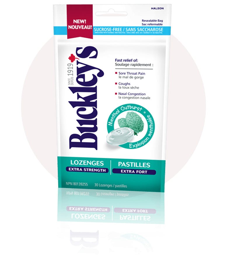 Bag of Buckley's Lozenges Extra Strength Menthol Outburst Bag of Buckley's Lozenges Extra Strength Menthol Outburst