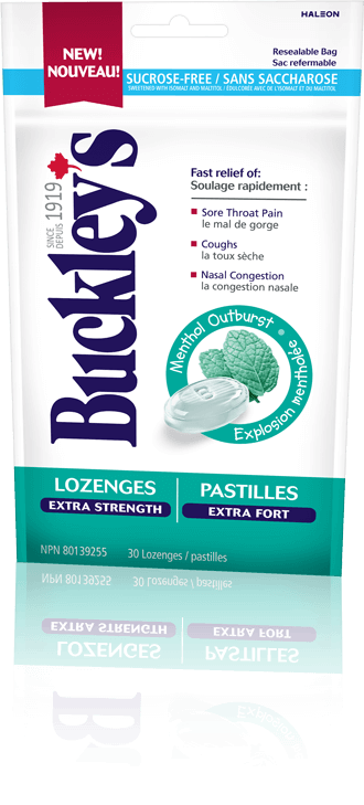 Bag of Buckley's Lozenges Menthol Outburst Extra Strength