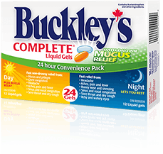 Boîte de Buckley Complet Gélules liquides plus Anti-Mucosités – Jour/Nuit Boîte de Buckley Complet Gélules liquides plus Anti-Mucosités – Jour/Nuit