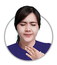Sore Throat Pain | Woman holding her sore throat Sore Throat Pain | Woman holding her sore throat