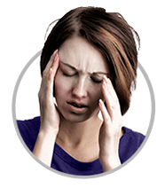 Headache | Woman experiencing a headache Headache | Woman experiencing a headache