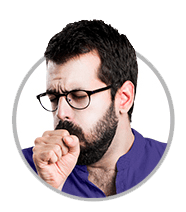 Toux | Homme qui tousse Toux | Homme qui tousse