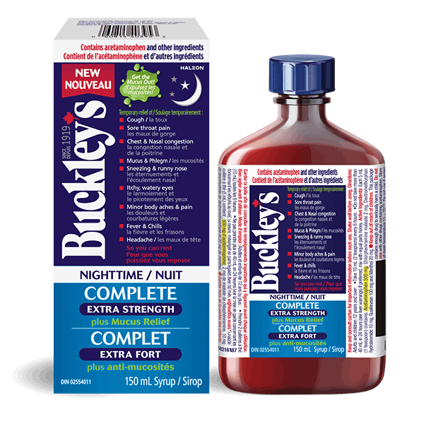 Boîte de Buckley Nuit Complet Extra Fort Plus Anti-Mucosités Boîte de Buckley Nuit Complet Extra Fort Plus Anti-Mucosités