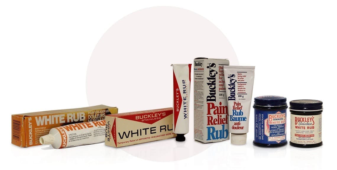 Collection d’anciens flacons Buckley